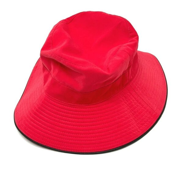 HERMES bucket hat Canvas Red - Picture 1 of 16